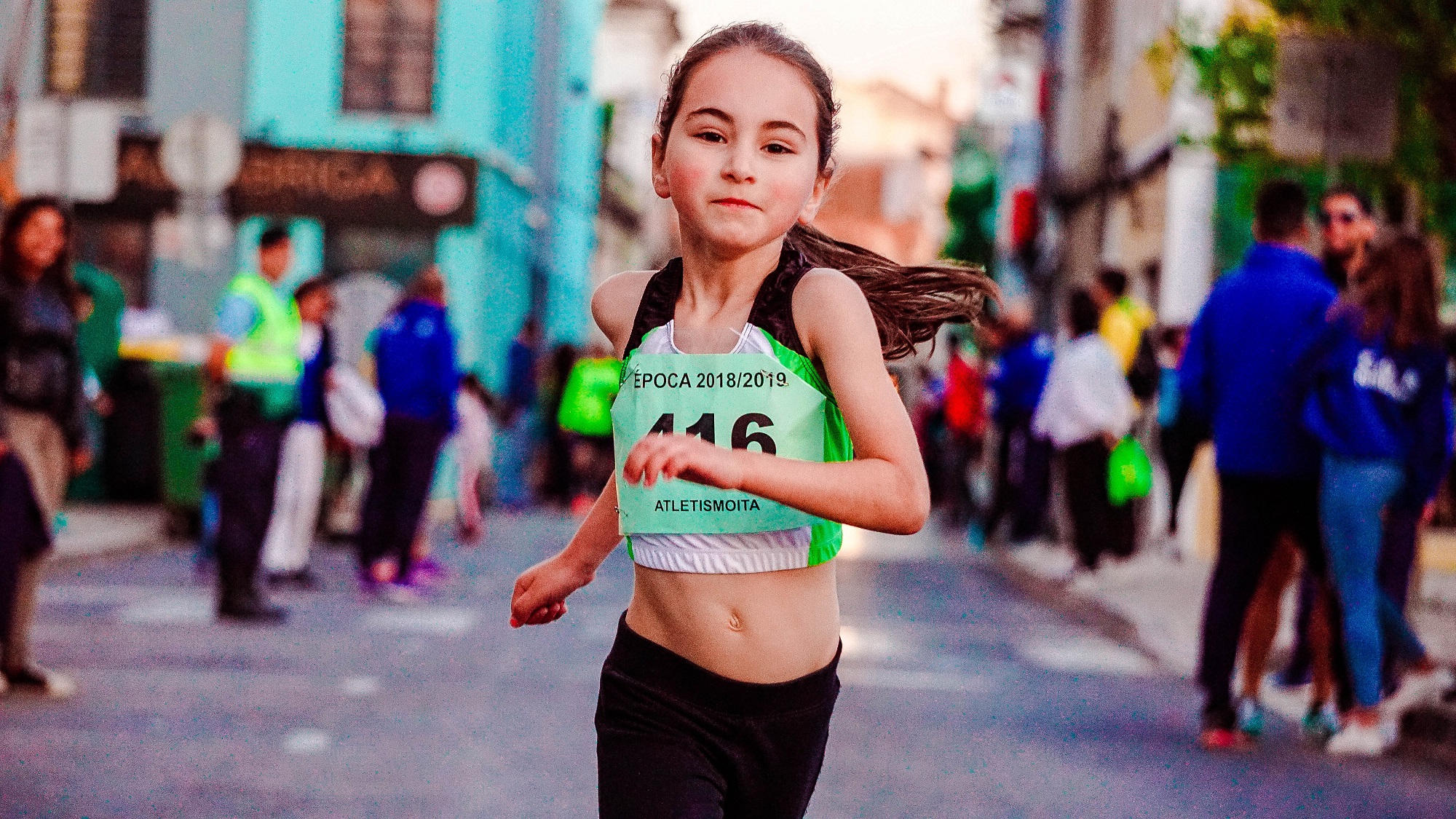 Photo of a child running